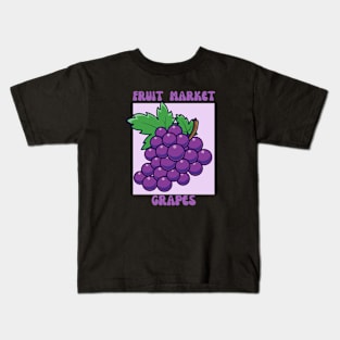 Fruit market grapes Kids T-Shirt